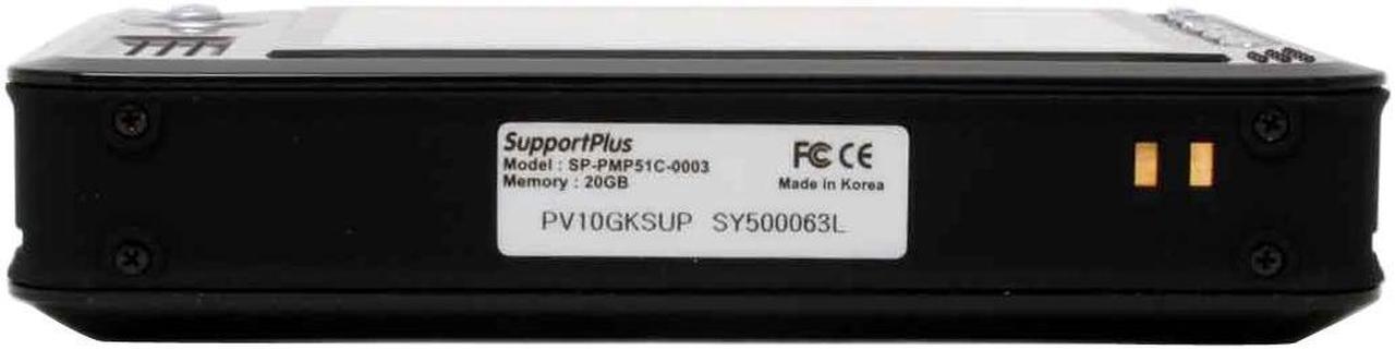Alt view image 8 of 14 - SupportPlus 3.5" Black 20GB MP3 / MP4 Player PMP51C-0003