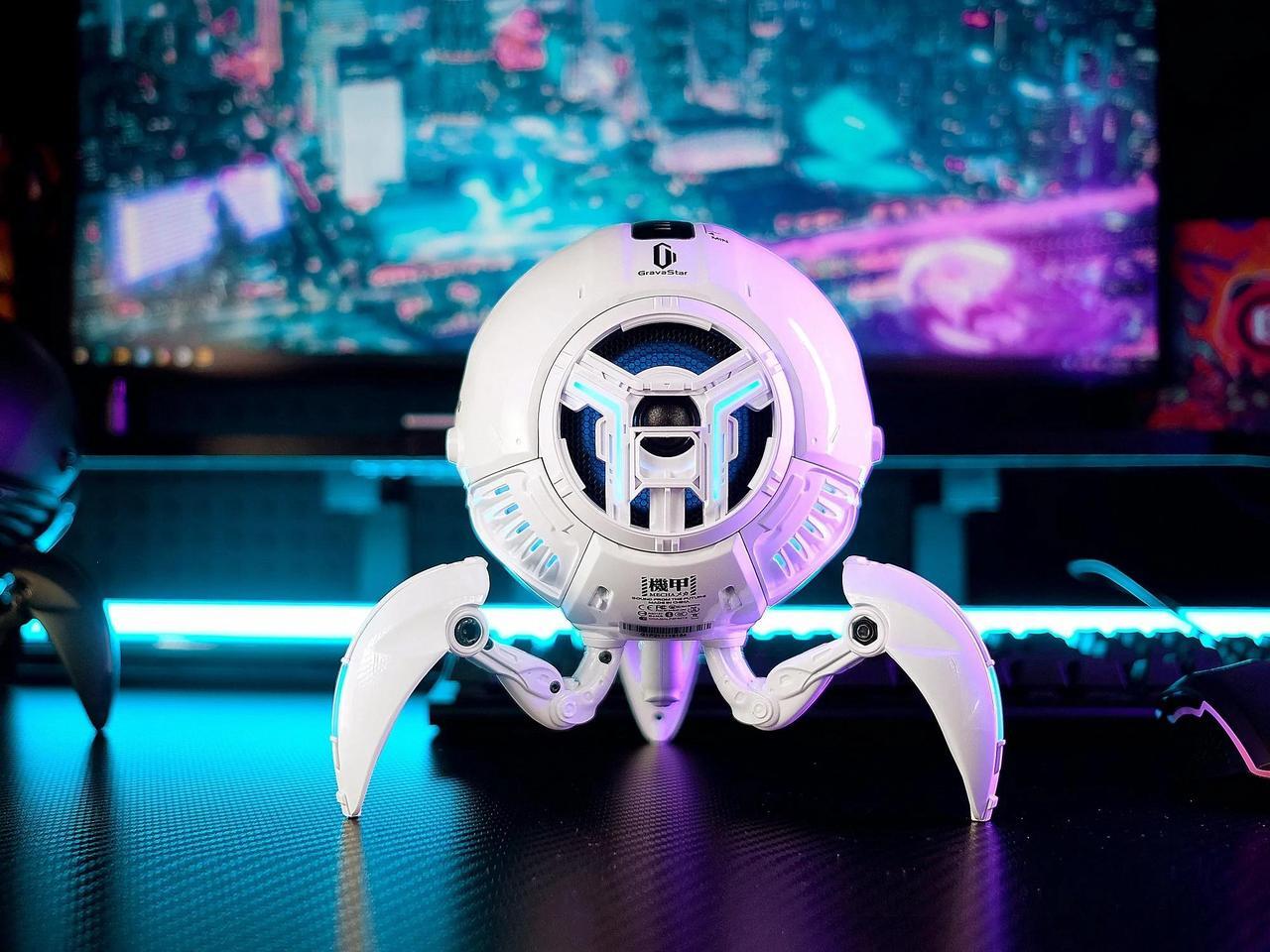 Alt view image 2 of 8 - Gravastar Mars Pro Sci-fi Bluetooth Wireless Speaker - White