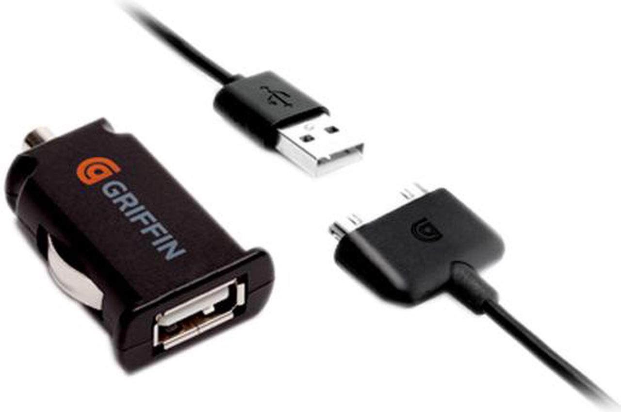 Alt view image 3 of 3 - Griffin PowerJolt Flat Car Charger for iPad, iPhone and iPod (2A x 1 USB) GC23095