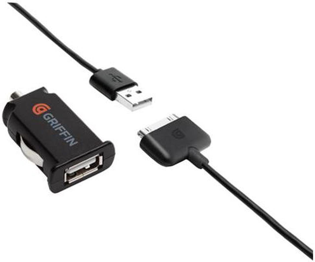 Main image of Griffin PowerJolt Flat Car Charger for iPad, iPhone and iPod (2A x 1 USB) GC23095