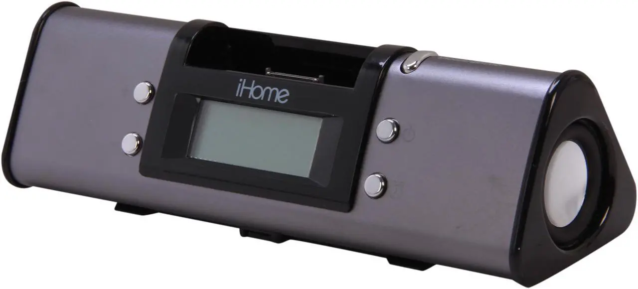 Main image of iHome Portable Stereo Alarm Clock with iPod Dock iH16