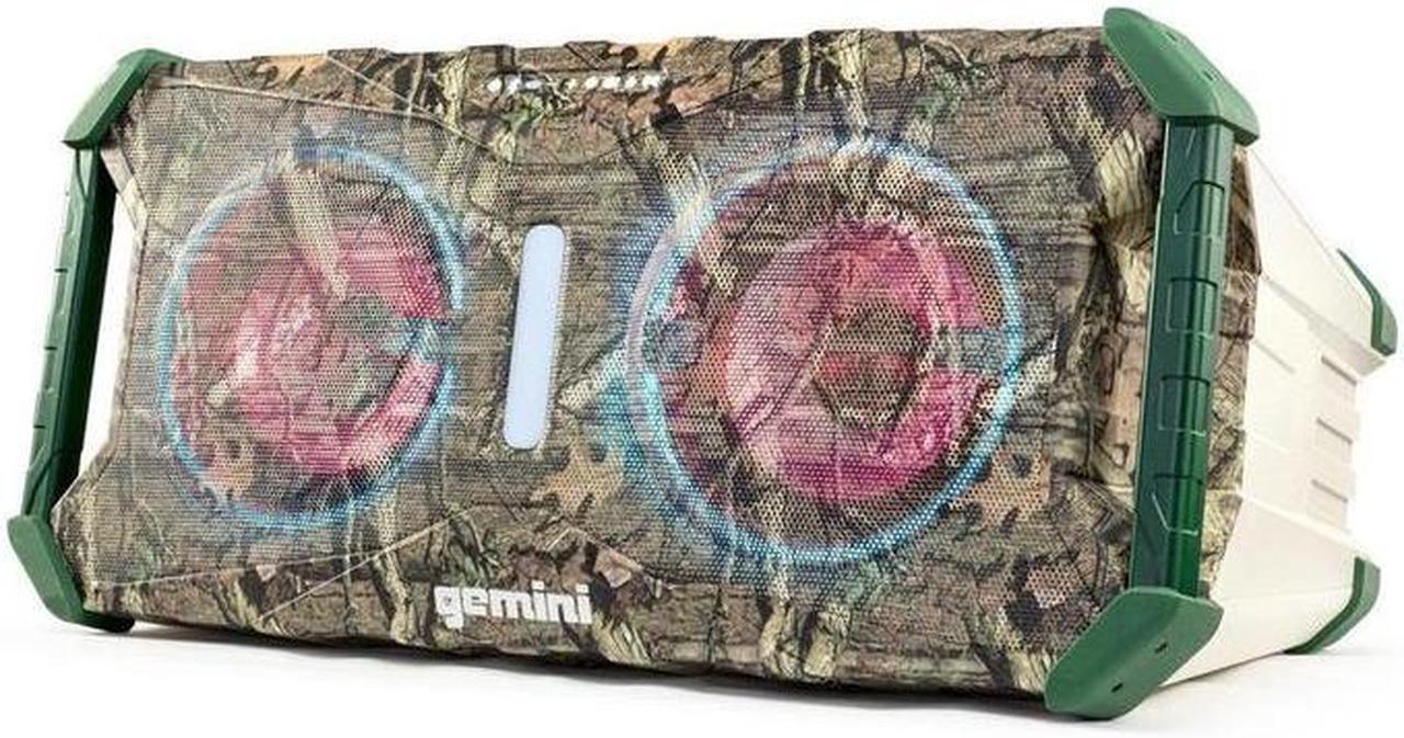 Main image of Gemini Soundsplash Portable Waterproof Wireless Bluetooth Speaker W/ Multi-Colored LED Light Show - Mossy Oak