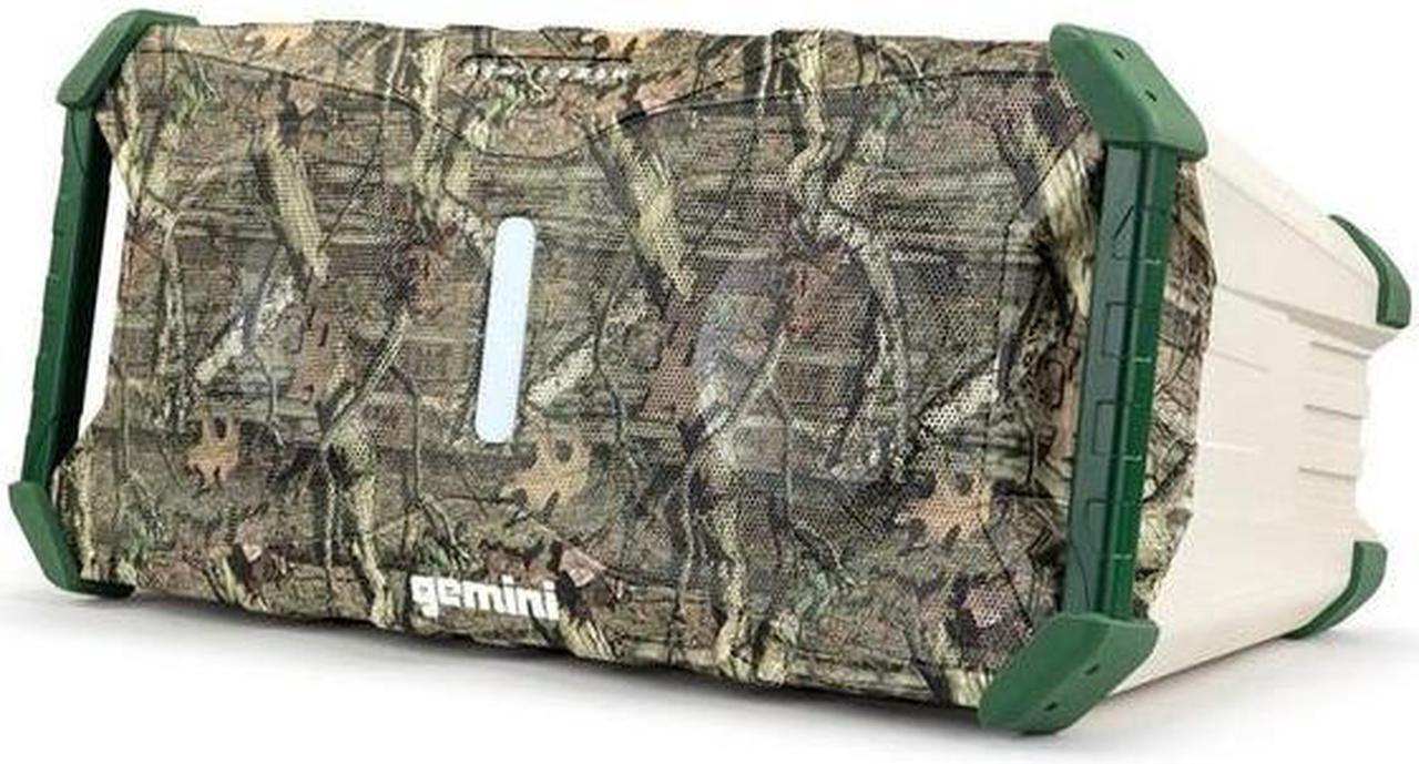 Alt view image 5 of 8 - Gemini Soundsplash Portable Waterproof Wireless Bluetooth Speaker W/ Multi-Colored LED Light Show - Mossy Oak