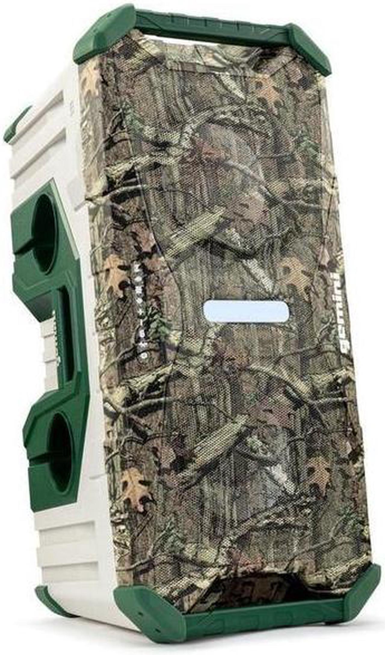Alt view image 8 of 8 - Gemini Soundsplash Portable Waterproof Wireless Bluetooth Speaker W/ Multi-Colored LED Light Show - Mossy Oak