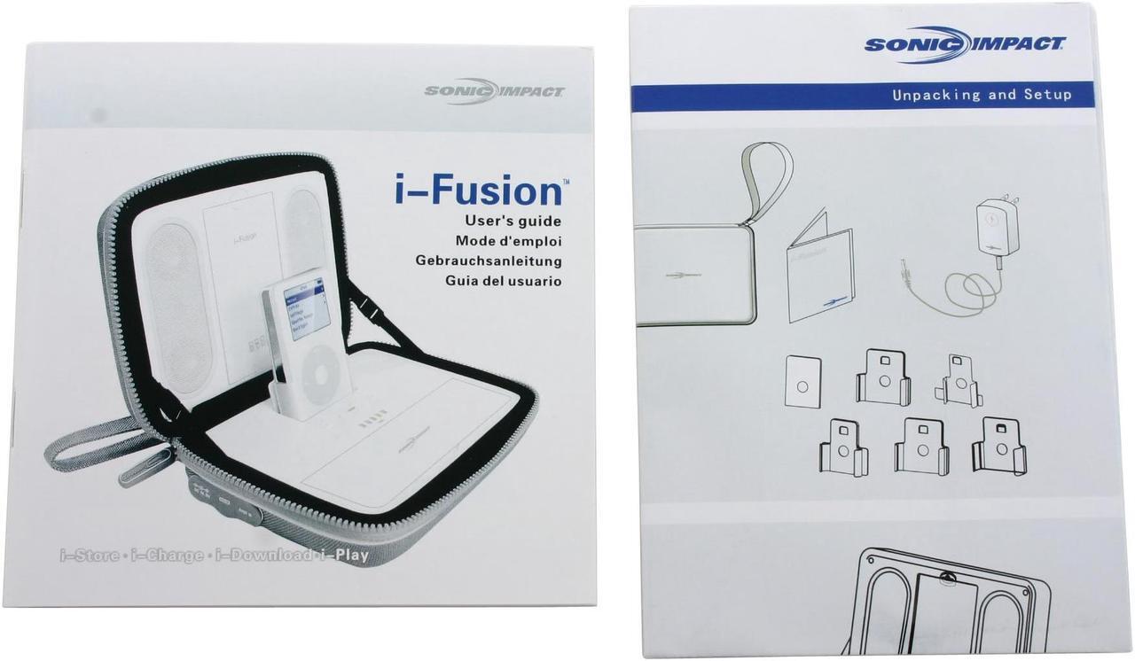 Alt view image 10 of 11 - Sonic Impact Portable Speakers for iPod Model i-Fusion