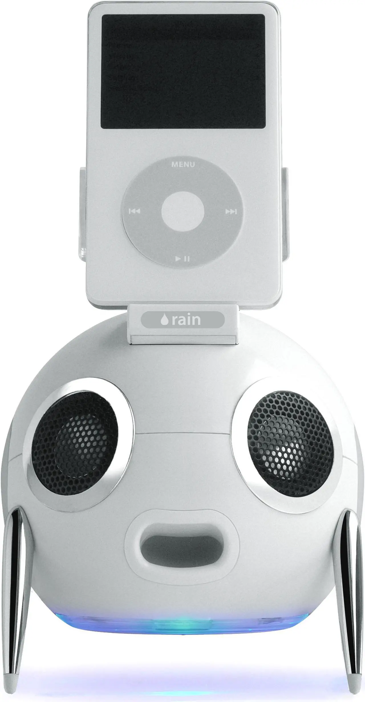 Main image of rain iWoofer 2.1 Speaker System w/ FM Radio for iPod (White) Model 10050