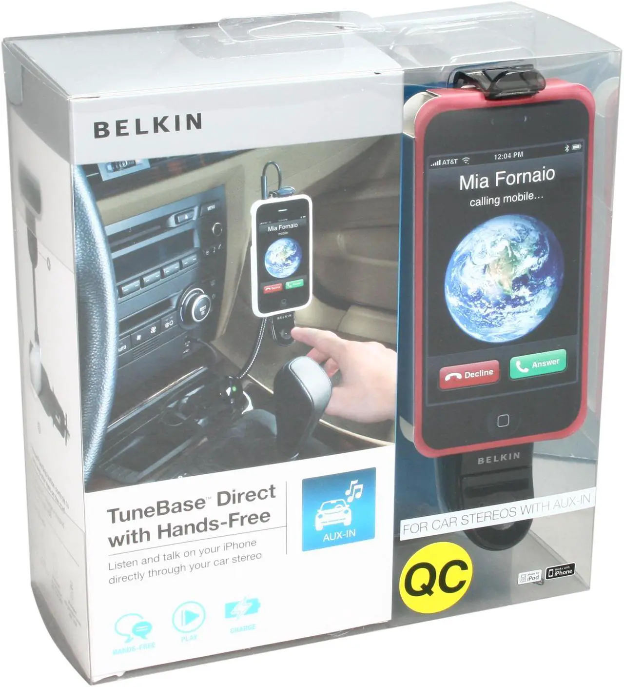 Alt view image 3 of 3 - BELKIN - TuneBase Direct with Hands-Free for iPhone