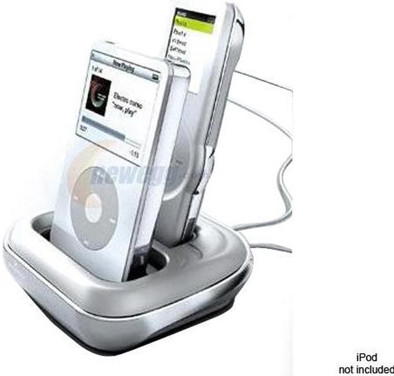 Main image of zicplay eWoo Remote + A/V Dock for iPod White Model ZP-EWOO-BUNDLE-US/WH