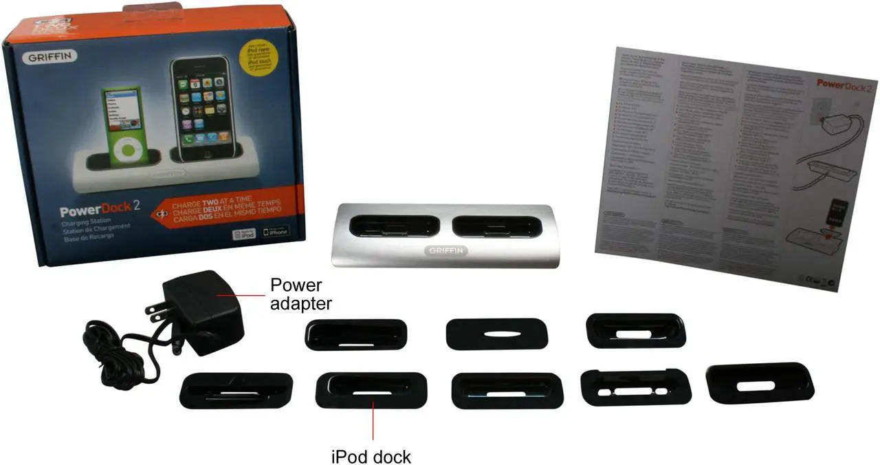 Alt view image 7 of 7 - Griffin PowerDock 2 PowerDock 2 For iPod 9806-MLTDCK2