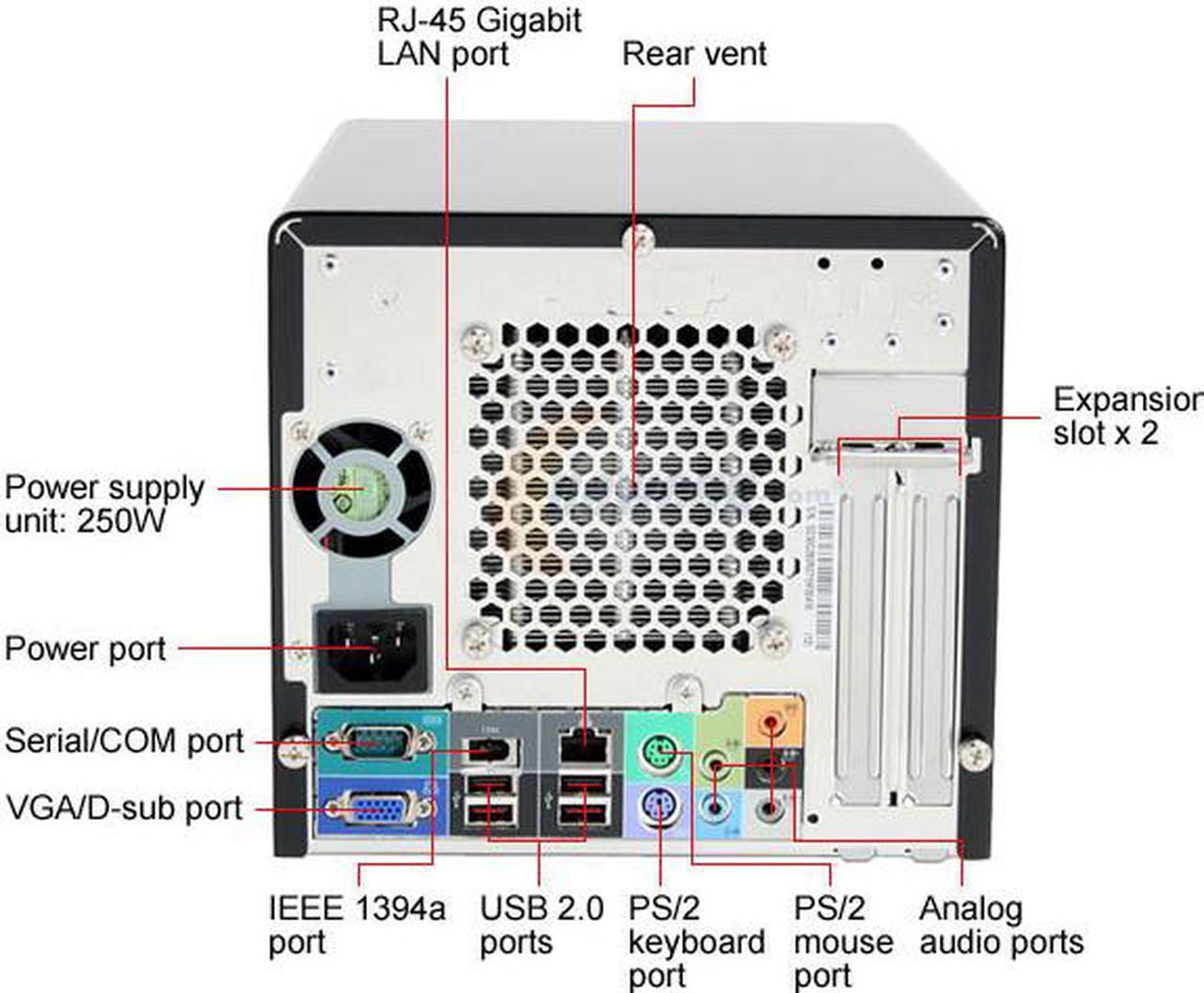Alt view image 6 of 12 - Shuttle SD30G2B Intel Socket T(LGA775) Intel 945GC 65nm Small Form Factor Black XPC Barebone