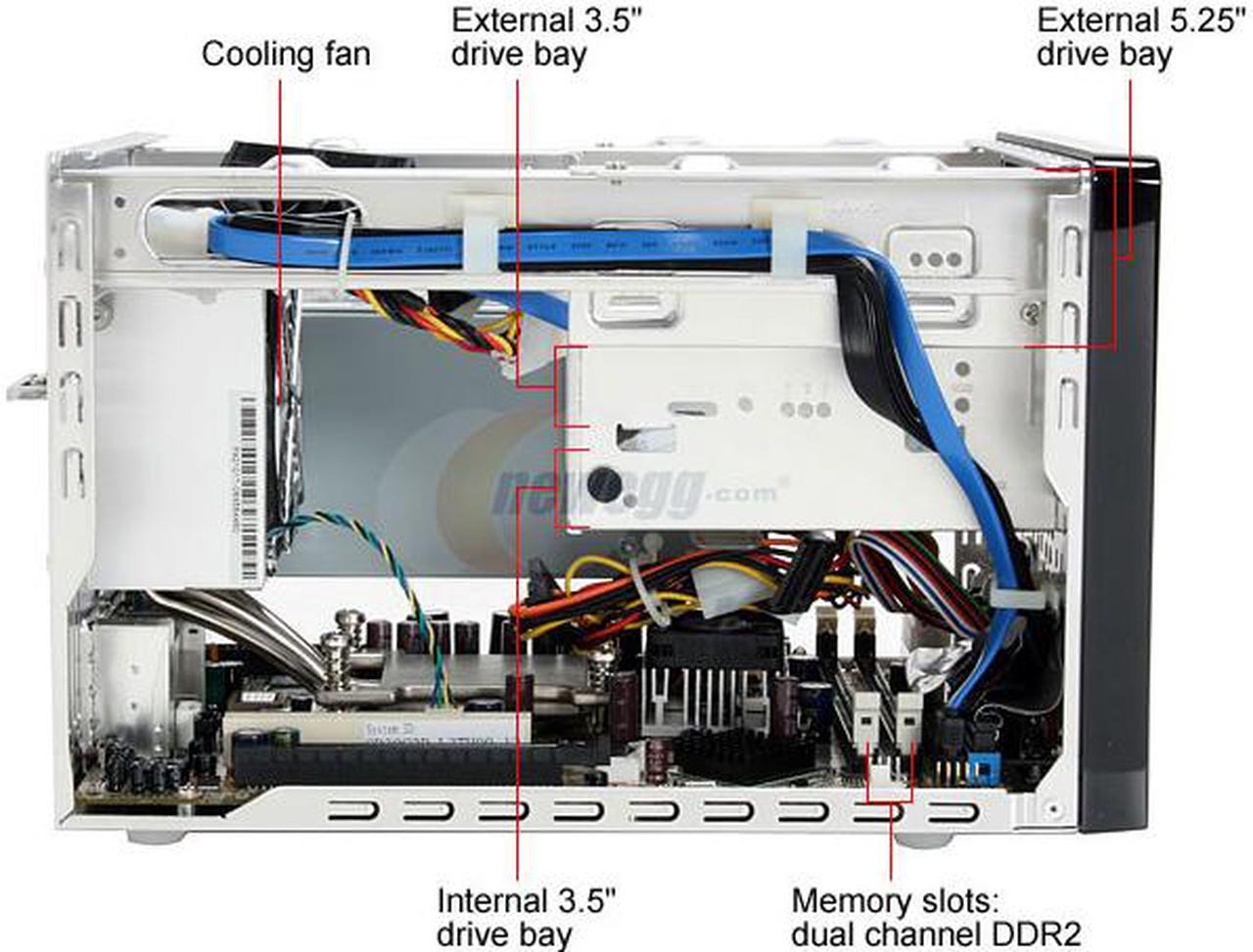 Alt view image 9 of 12 - Shuttle SD30G2B Intel Socket T(LGA775) Intel 945GC 65nm Small Form Factor Black XPC Barebone