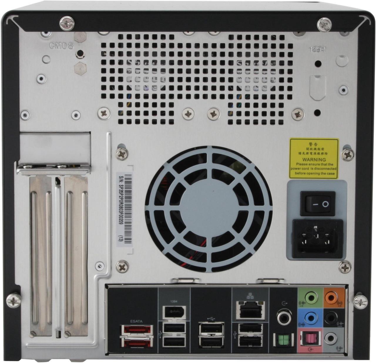 Alt view image 5 of 10 - Shuttle SP35P2-Pro Intel Socket T(LGA775) Intel P35 prima small form factor  fingerprint recognition wireless black XPC Barebone