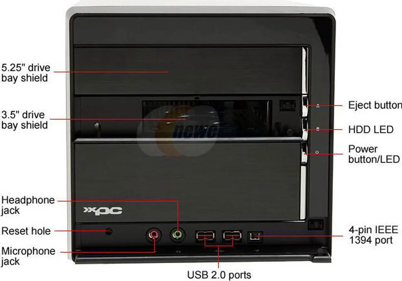 Alt view image 3 of 15 - Shuttle XPC SN27P2 AMD Socket AM2 NVIDIA nForce 570 Ultra Barebone