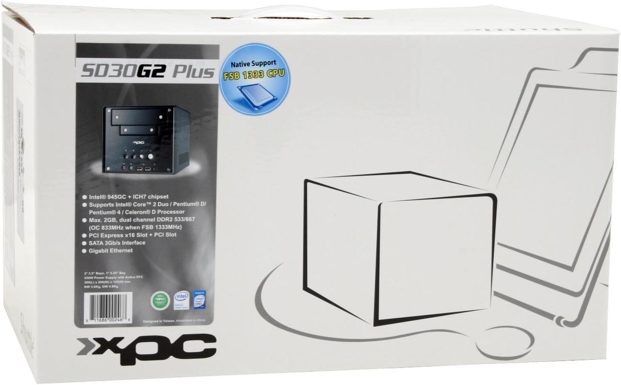 Alt view image 13 of 13 - Shuttle SD30G2 Plus Intel Socket T(LGA775) Intel 945GC Barebone