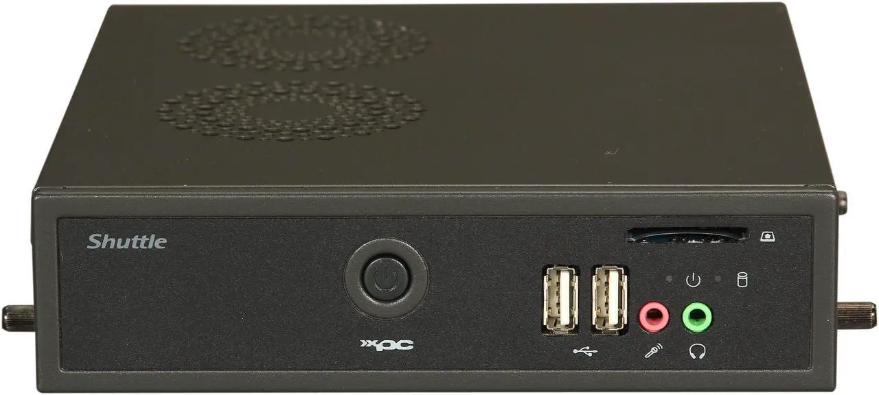 Alt view image 2 of 7 - Shuttle DS61 Intel H61 Black Mini / Booksize Barebone System