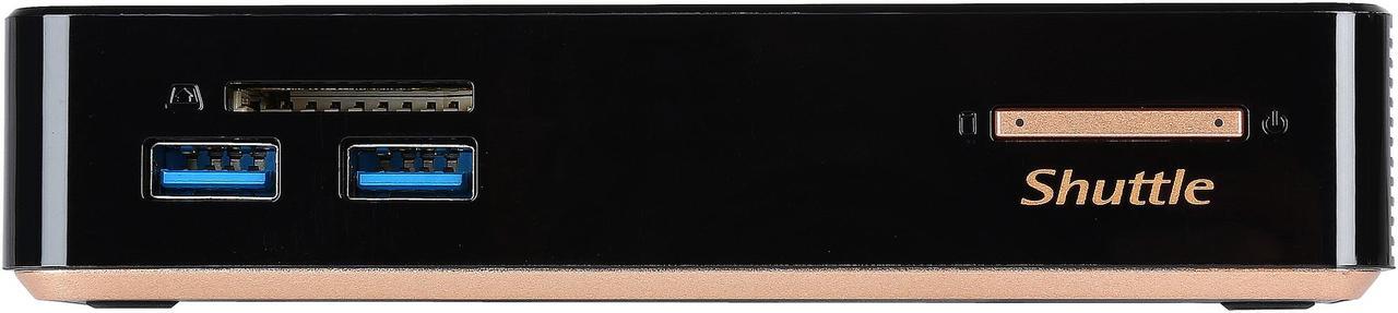 Alt view image 2 of 7 - Shuttle NC01U3 Black Mini / Booksize Barebone System