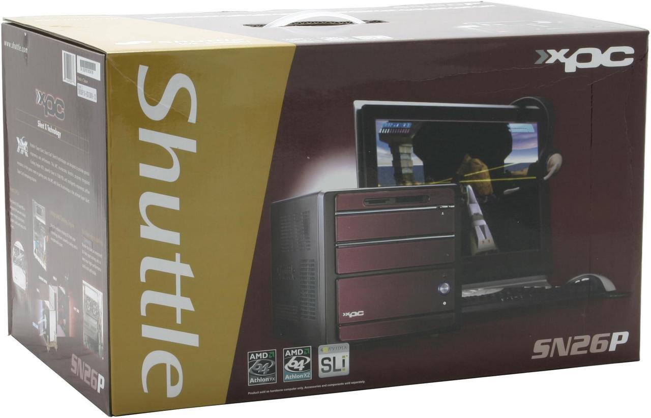 Alt view image 14 of 14 - Shuttle XPC SN26-P1-BK-V1 AMD Socket 939 NVIDIA nForce4 SLI Barebone