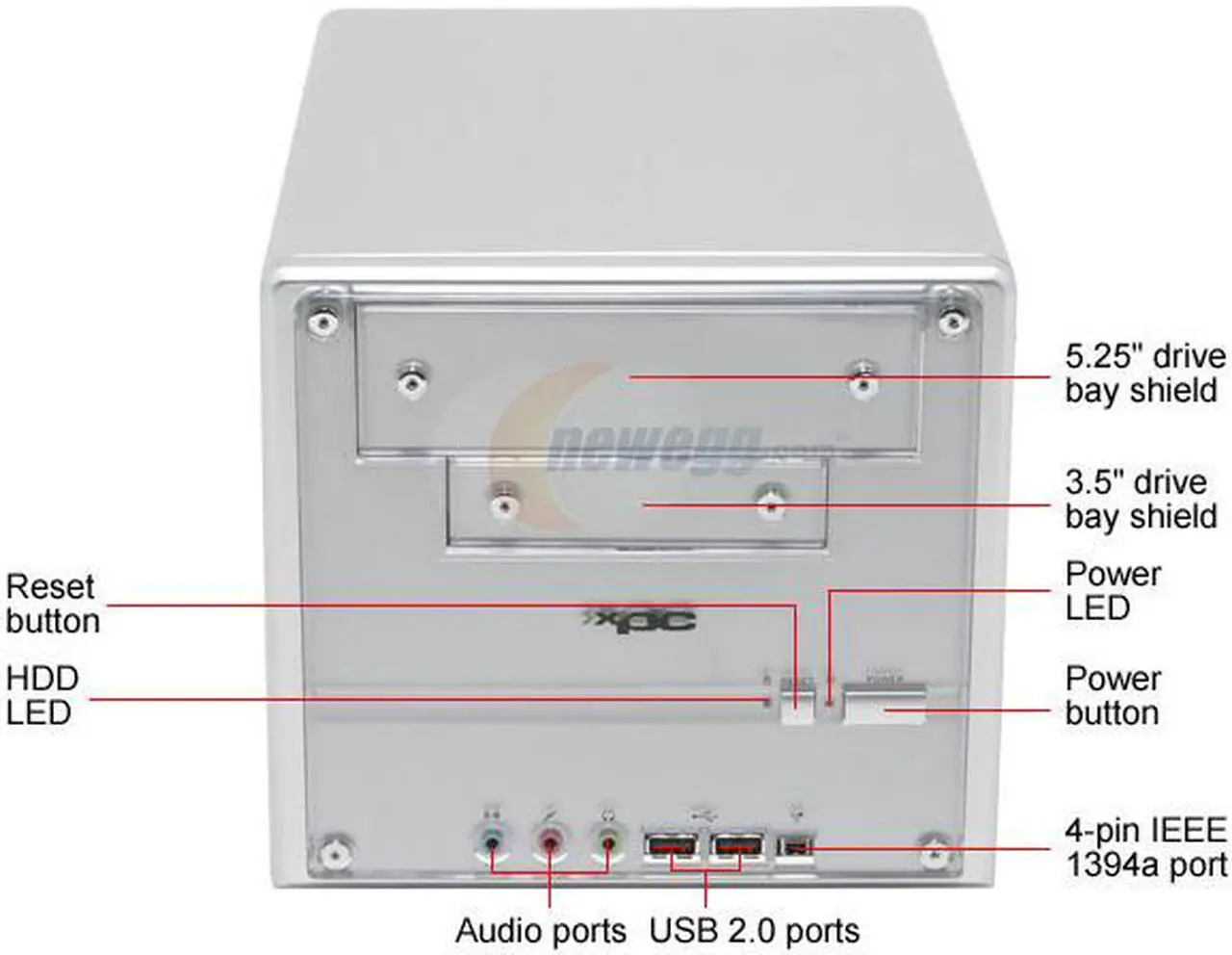 Alt view image 3 of 9 - Shuttle SK21-G1-SV-V1 AMD Socket 754 VIA K8M800 Barebone