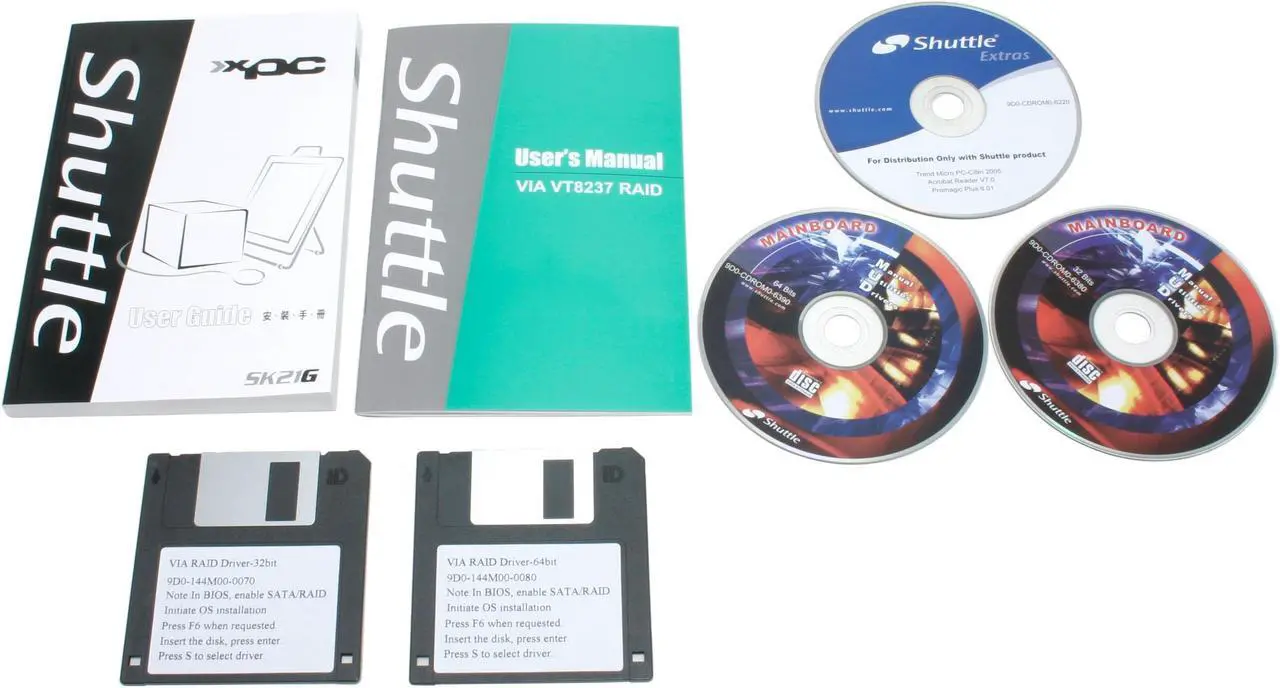 Alt view image 8 of 9 - Shuttle SK21-G1-SV-V1 AMD Socket 754 VIA K8M800 Barebone