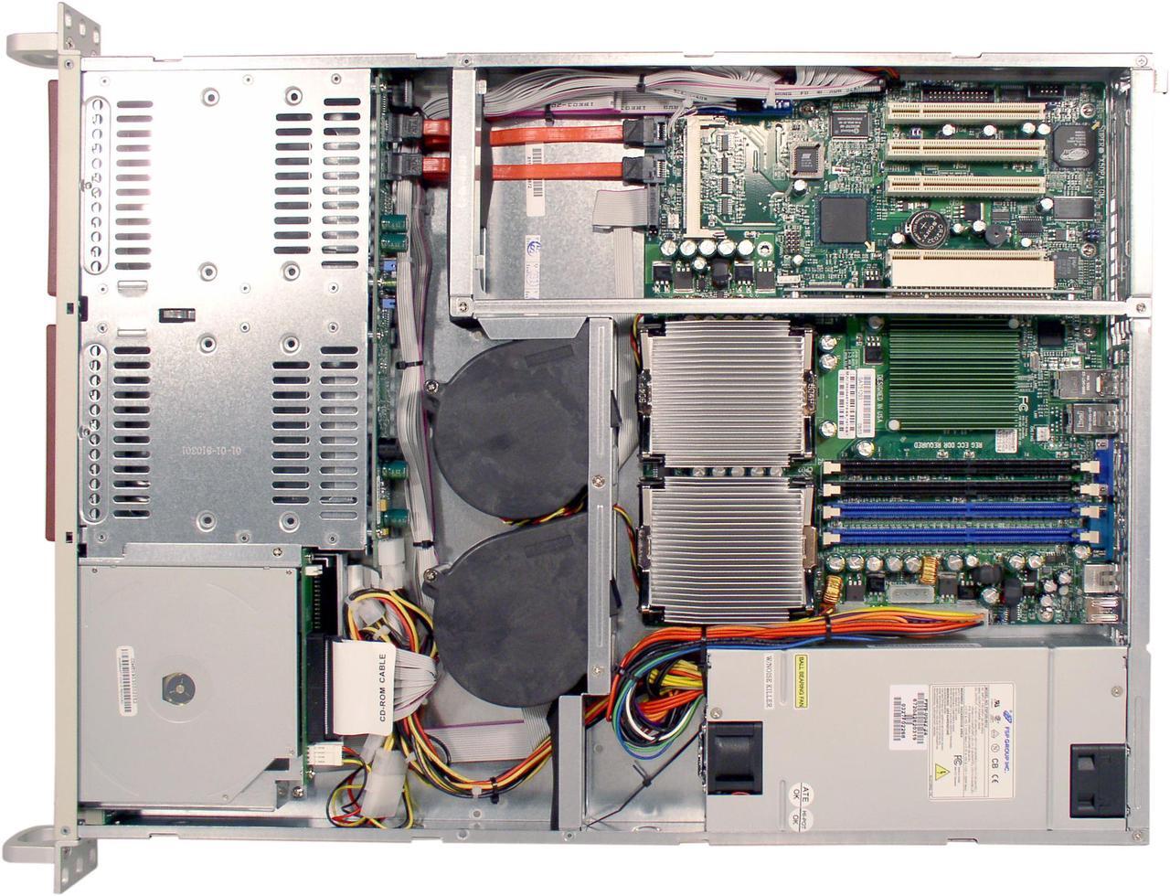 Alt view image 4 of 7 - SUPERMICRO SYS-6013A-T 1U Rackmount Barebone Server-Rackmount Dual mPGA604 ZIF Sockets Intel E7501 DDR 266/200 registered ECC