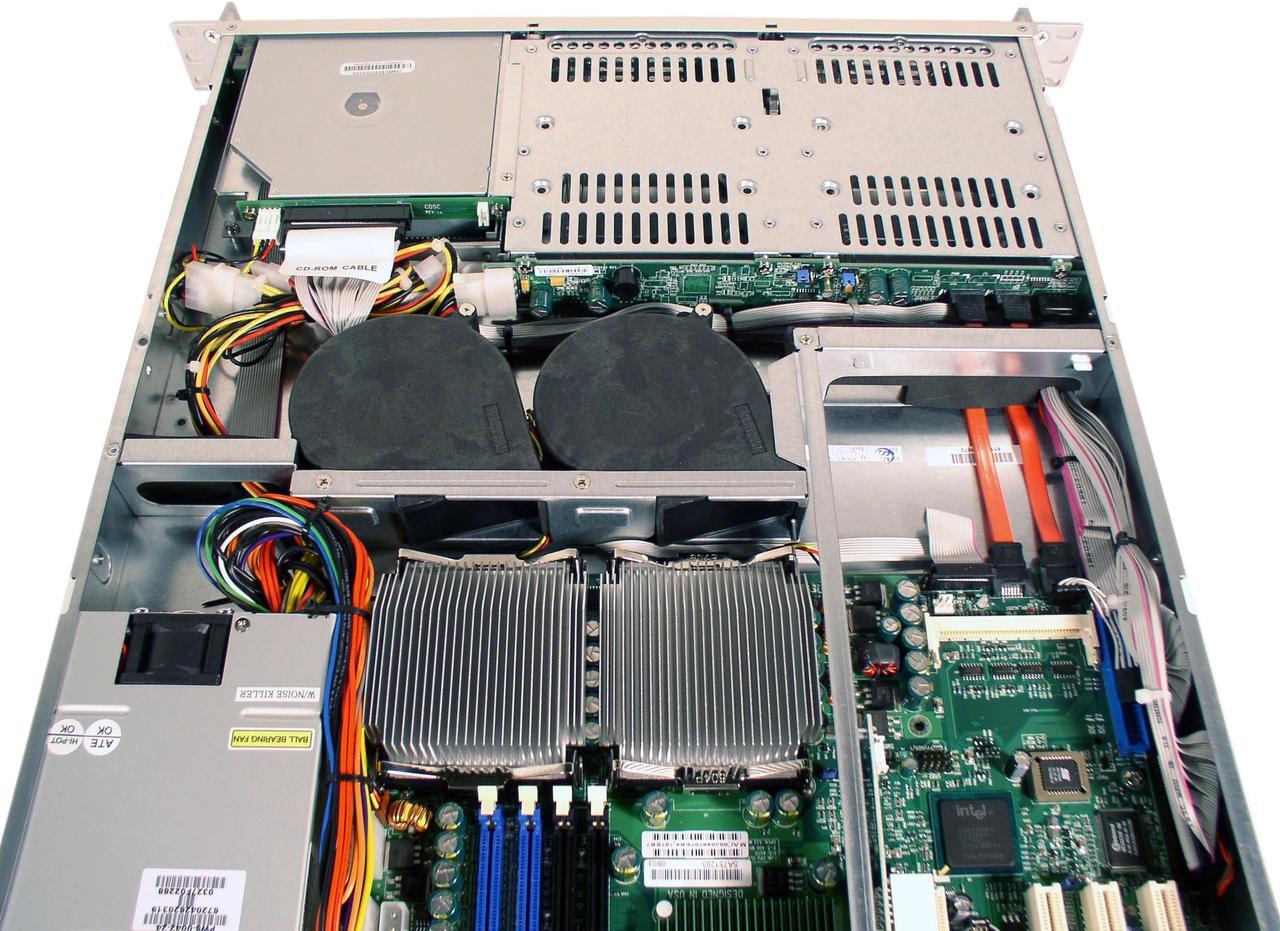 Alt view image 5 of 7 - SUPERMICRO SYS-6013A-T 1U Rackmount Barebone Server-Rackmount Dual mPGA604 ZIF Sockets Intel E7501 DDR 266/200 registered ECC
