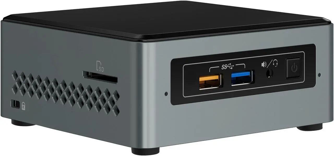 Alt view image 5 of 11 - Intel NUC (Next Unit of Computing) BOXNUC6CAYH Black Barebone Systems - Mini / Booksize