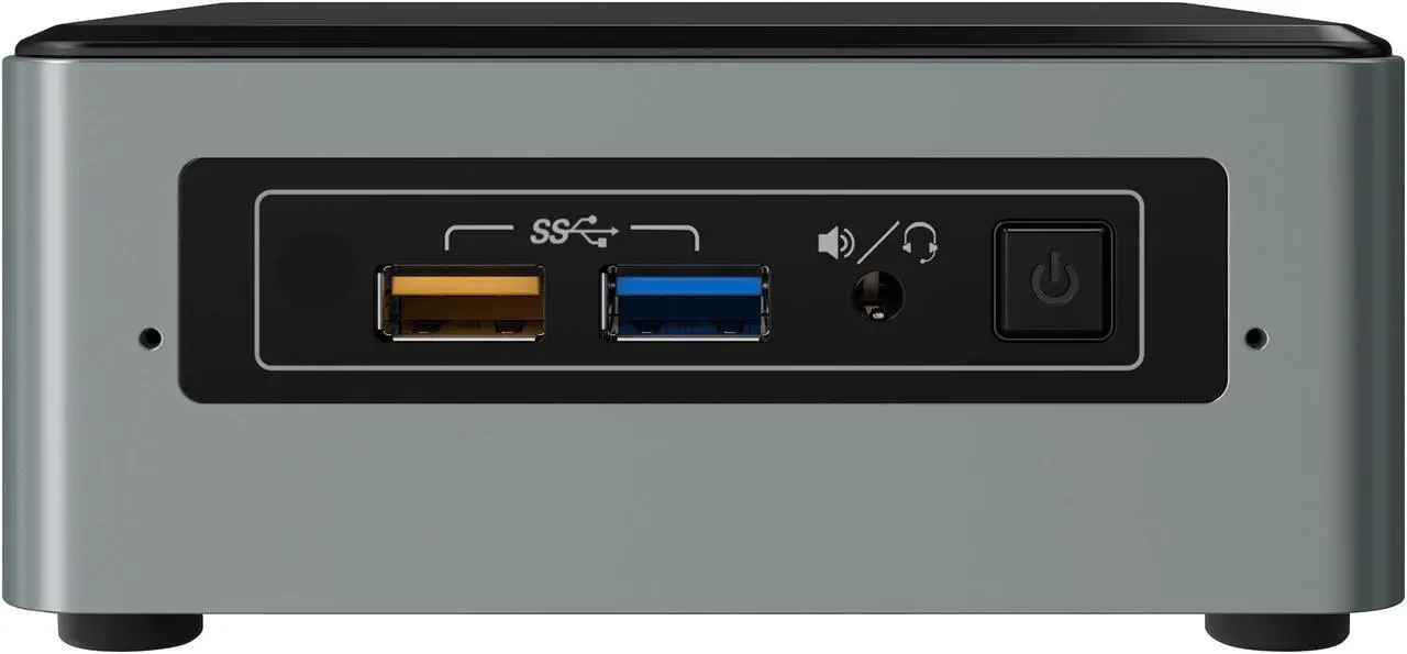 Alt view image 2 of 11 - Intel NUC (Next Unit of Computing) BOXNUC6CAYH Black Barebone Systems - Mini / Booksize