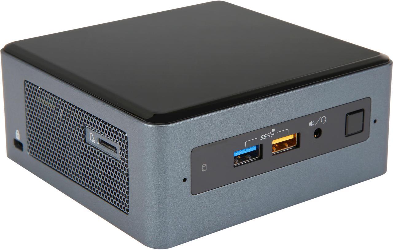 Alt view image 3 of 11 - Intel NUC (Next Unit of Computing) BOXNUC8i7BEH1 Intel i7 Quad Core Black Mini / Booksize Barebone System