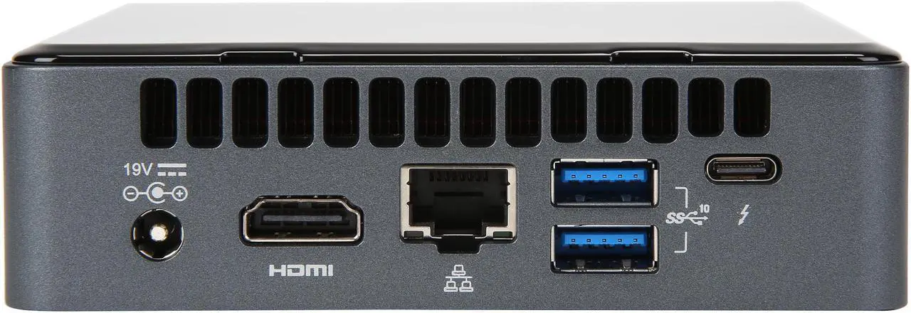 Alt view image 7 of 9 - Intel NUC (Next Unit of Computing) BOXNUC8i3BEK1 Black Mini / Booksize Barebone System