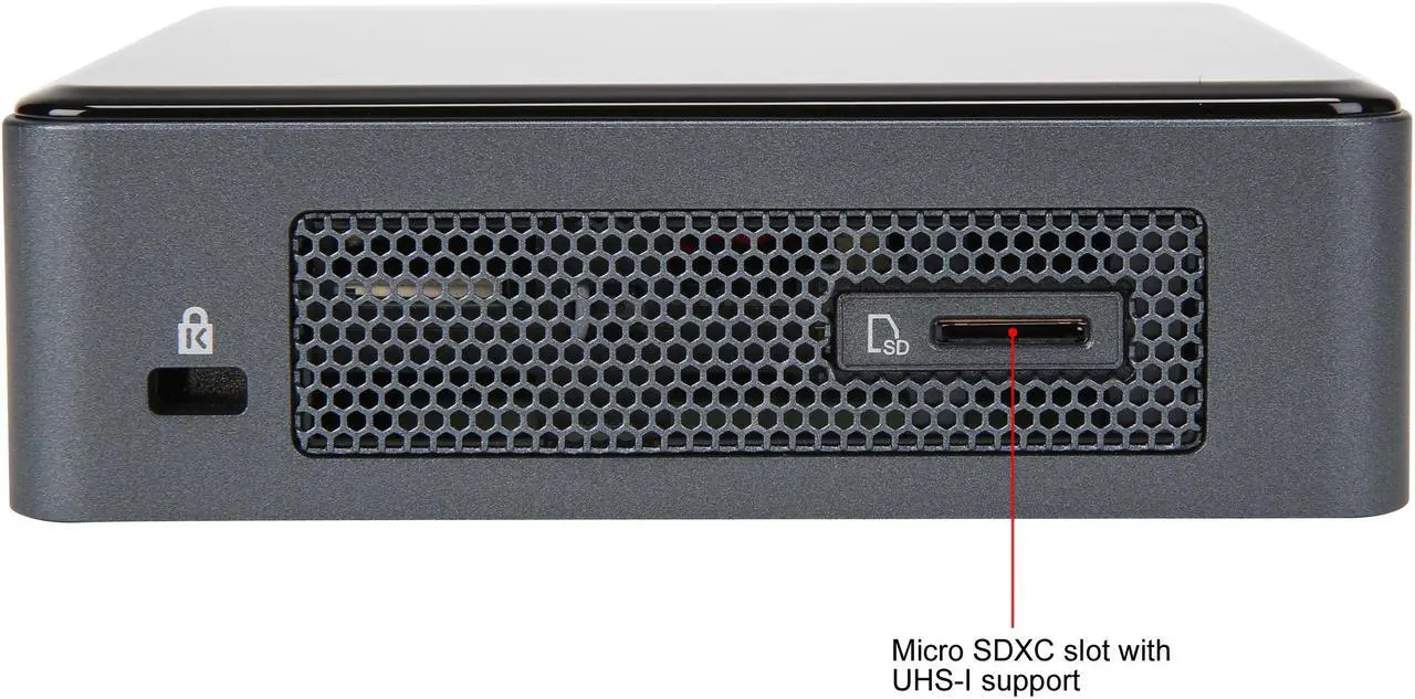 Alt view image 6 of 9 - Intel NUC (Next Unit of Computing) BOXNUC8i3BEK1 Black Mini / Booksize Barebone System