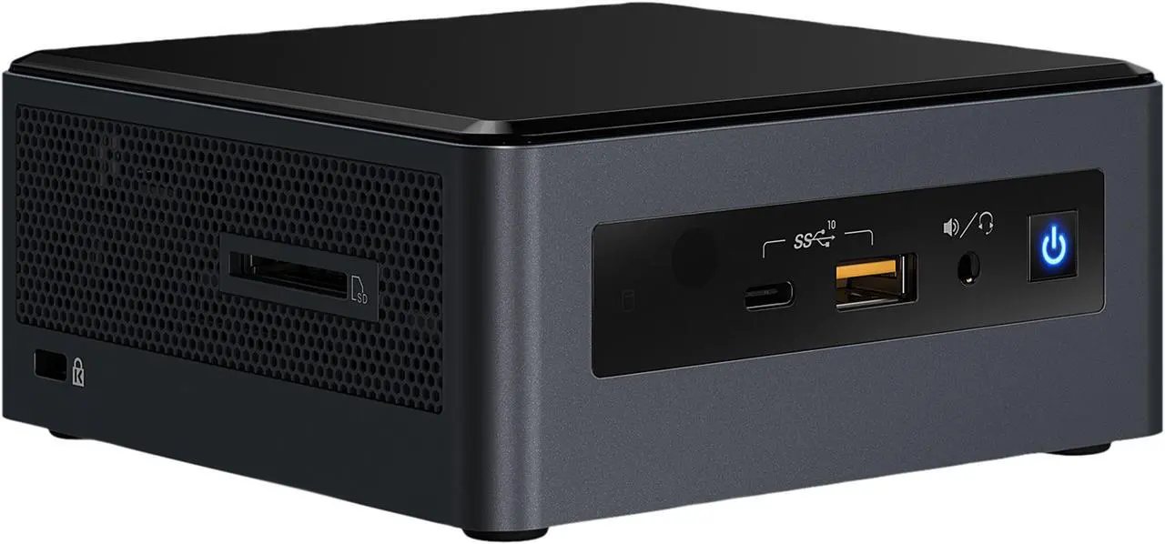 Main image of Intel NUC 8 Mainstream-G Kit with Intel Core i7, Radeon 540X Discrete Graphics, 8GB RAM, with No Cord, Single Pack, Additional Component Required BXNUC8i7INHX
