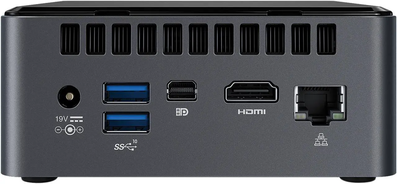 Alt view image 3 of 6 - Intel NUC 8 Mainstream-G Kit with Intel Core i7, Radeon 540X Discrete Graphics, 8GB RAM, with No Cord, Single Pack, Additional Component Required BXNUC8i7INHX