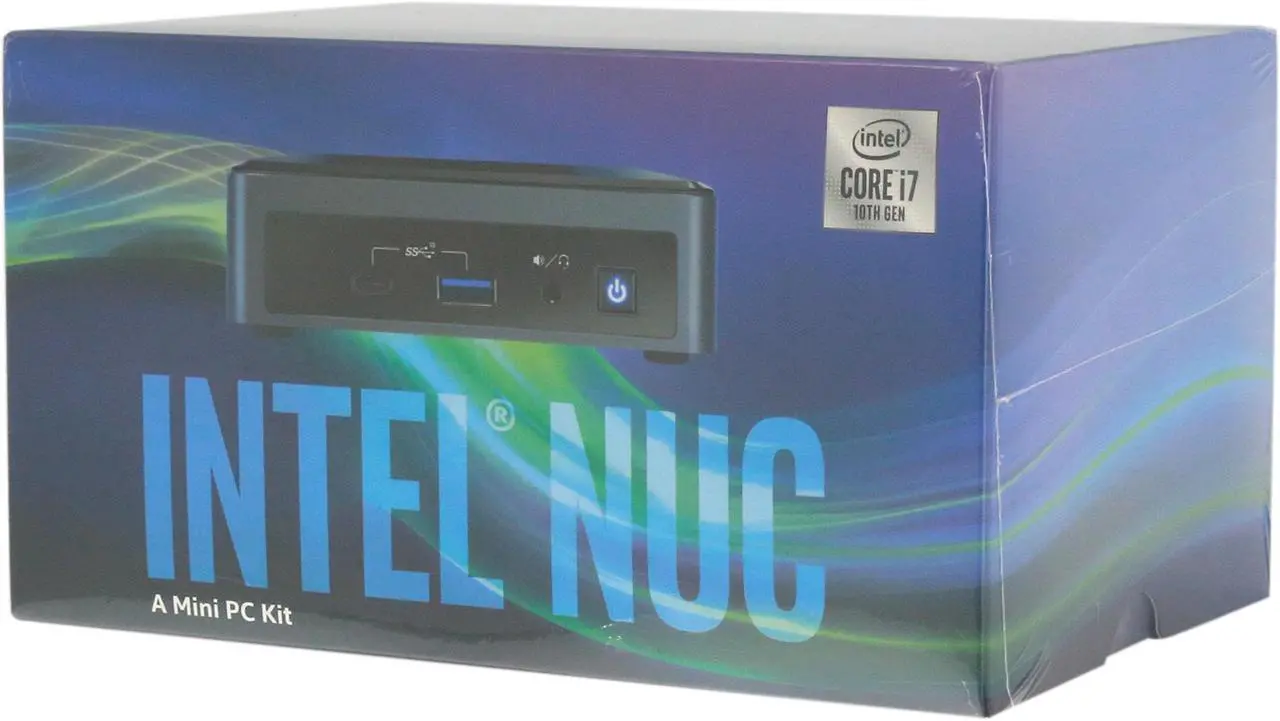 Alt view image 8 of 8 - Intel NUC 10 BXNUC10I7FNK1 10th Generation Intel Core i7-10710U Supports up to 3 Displays 5 USB Ports Mini / Booksize Barebone System