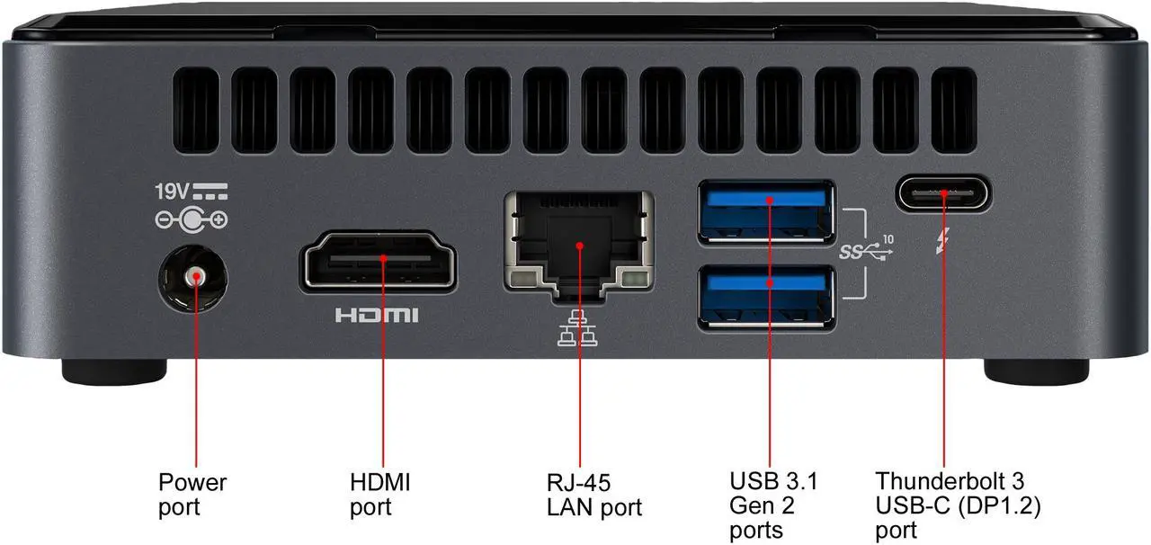 Alt view image 6 of 8 - Intel NUC (Next Unit of Computing) BXNUC10I3FNK1 Mini / Booksize Barebone System