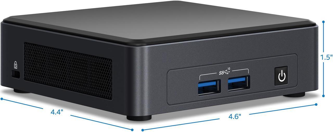 Alt view image 3 of 9 - Intel NUC 11 (Next Unit of Computing) BNUC11TNKi70001 (Include Intel 11th Gen CPU) Mini / Booksize Barebone System