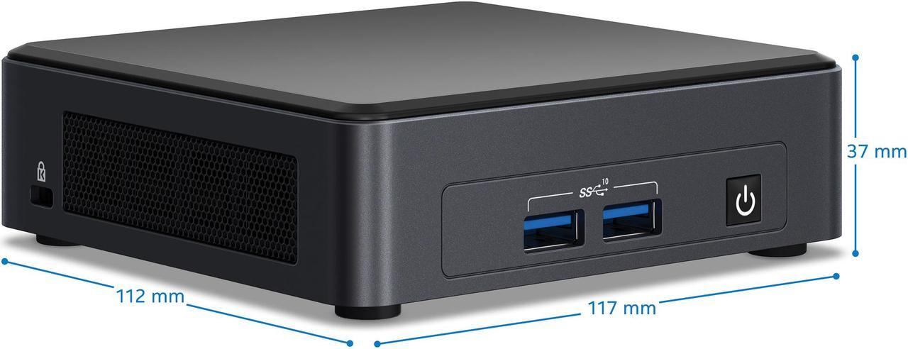 Alt view image 4 of 9 - Intel NUC 11 (Next Unit of Computing) BNUC11TNKi70001 (Include Intel 11th Gen CPU) Mini / Booksize Barebone System