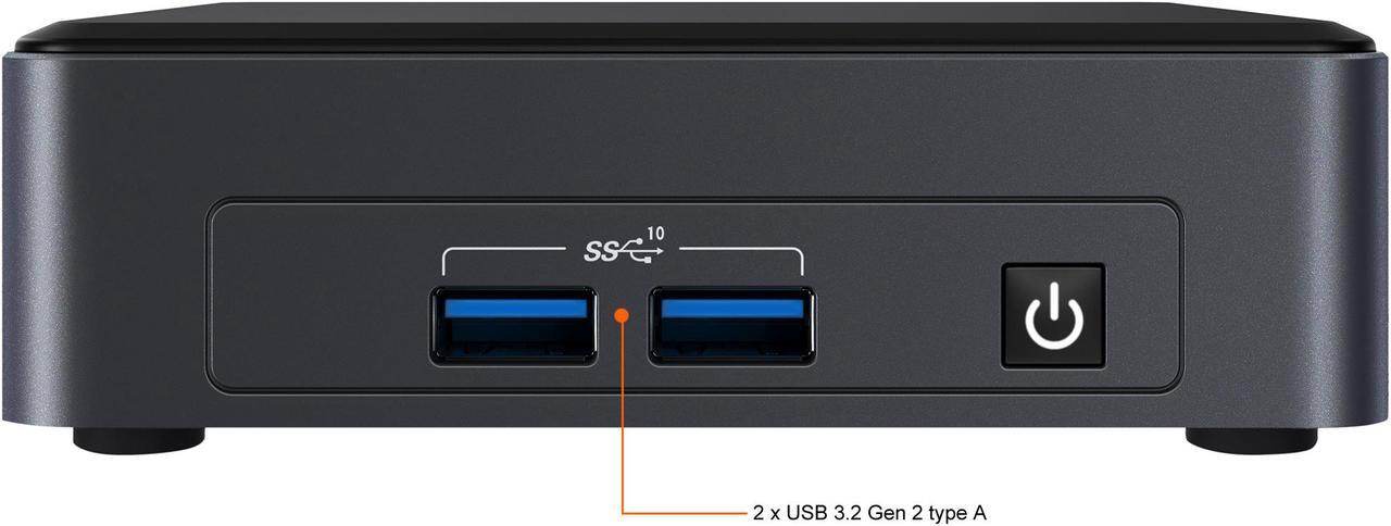 Alt view image 6 of 9 - Intel NUC 11 (Next Unit of Computing) BNUC11TNKi70001 (Include Intel 11th Gen CPU) Mini / Booksize Barebone System