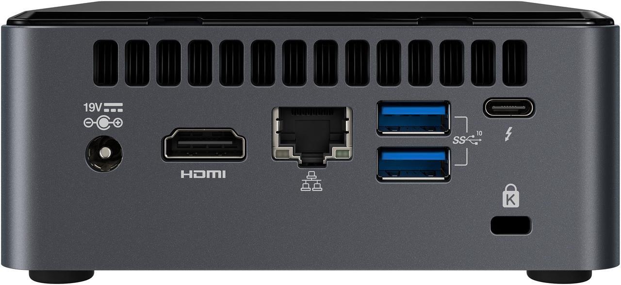 Alt view image 5 of 6 - Intel NUC 10 BXNUC10i3FNHN1 Mini / Booksize Barebone System - Intel Core i3-10110U CPU Installed -  Tall