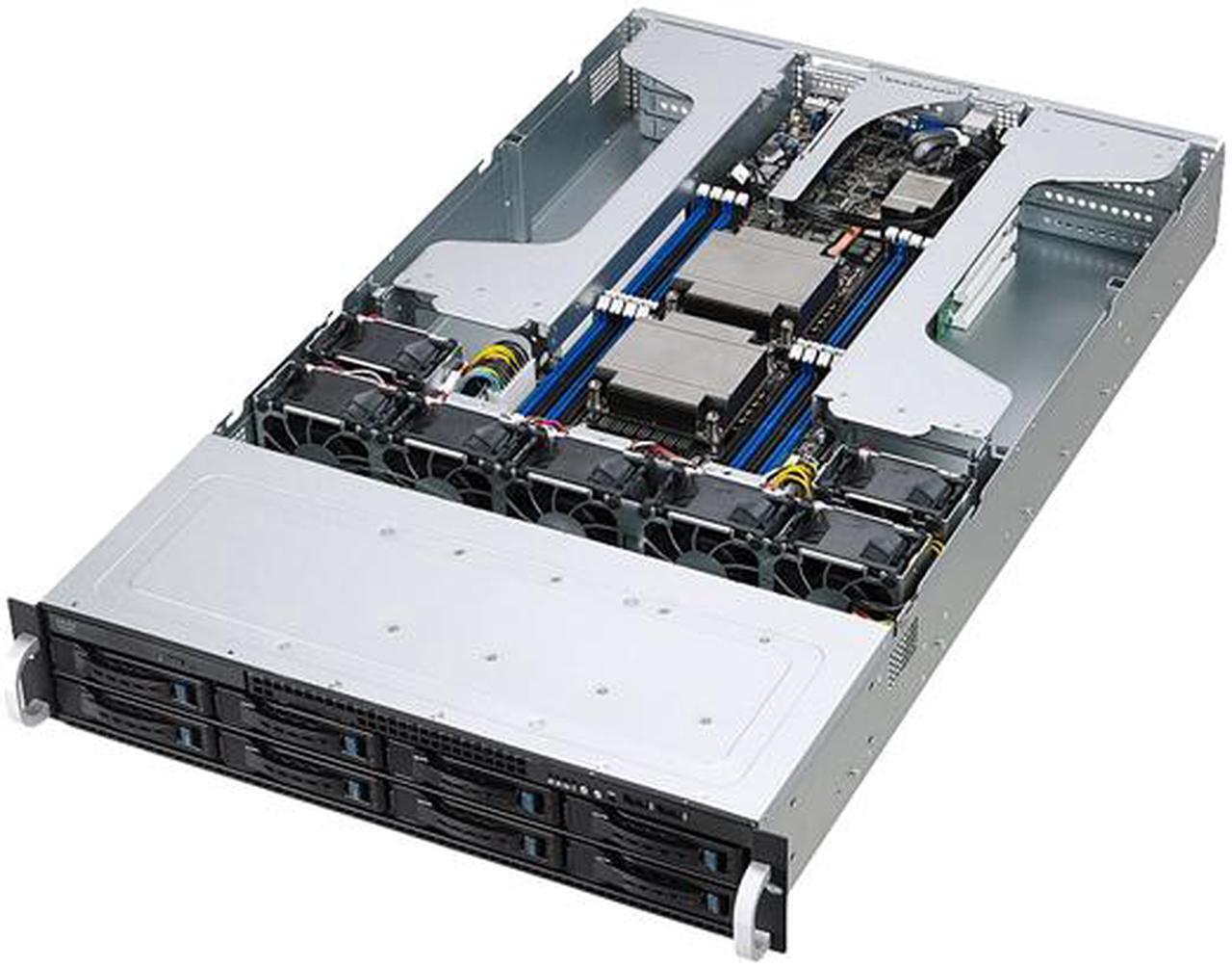 Alt view image 3 of 5 - Asus Barebone System - 2U Rack-mountable - Intel C612 Chipset - Socket R3 (LGA2011-3) - 2 x Processor Support