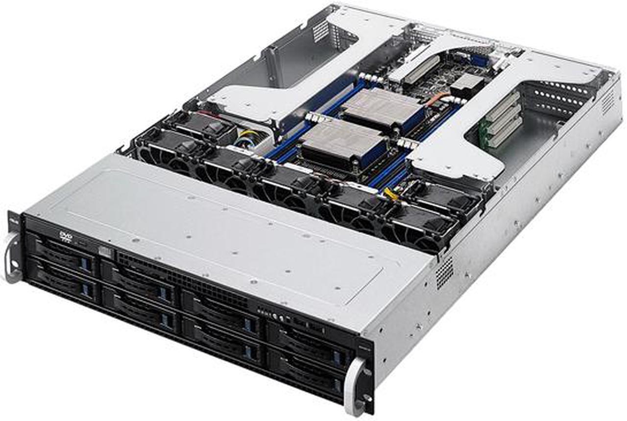 Alt view image 4 of 5 - Asus Barebone System - 2U Rack-mountable - Intel C612 Chipset - Socket R3 (LGA2011-3) - 2 x Processor Support