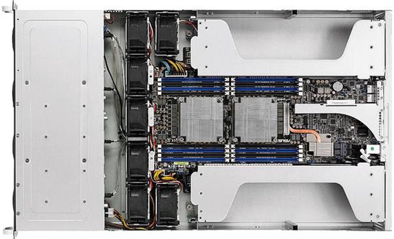 Alt view image 5 of 5 - Asus Barebone System - 2U Rack-mountable - Intel C612 Chipset - Socket R3 (LGA2011-3) - 2 x Processor Support