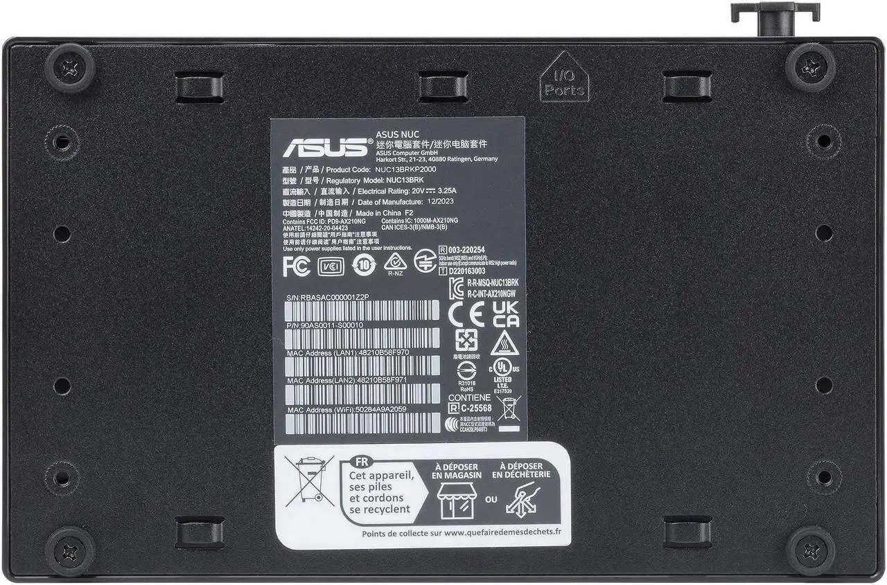 Alt view image 8 of 9 - ASUS NUC 13 Rugged Bravo Canyon Intel N50  mini PC Barebone w/ DDR5 SO-DIMM slot, 1xM.2 2280 Slot, 1xM.2 3042 slot