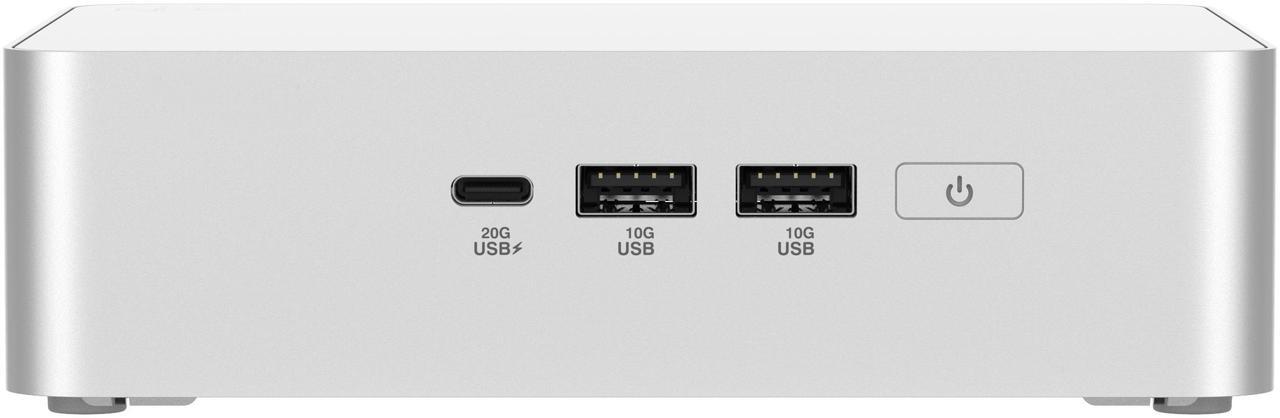 Alt view image 2 of 13 - ASUS NUC 15 Pro+ Barebone Mini PC with Intel Series 2 Core Ultra 9 285H, 2x DDR5 SO-Dimm Slots, Dual Storage Design, Thunderbolt™ 4, Wi-Fi 7, Aluminum Chassis  - Memory and Storage Sold Separately