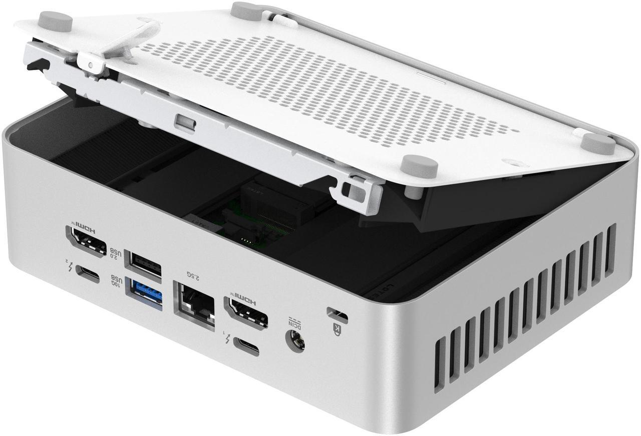Alt view image 9 of 13 - ASUS NUC 15 Pro+ Barebone Mini PC with Intel Series 2 Core Ultra 9 285H, 2x DDR5 SO-Dimm Slots, Dual Storage Design, Thunderbolt™ 4, Wi-Fi 7, Aluminum Chassis  - Memory and Storage Sold Separately