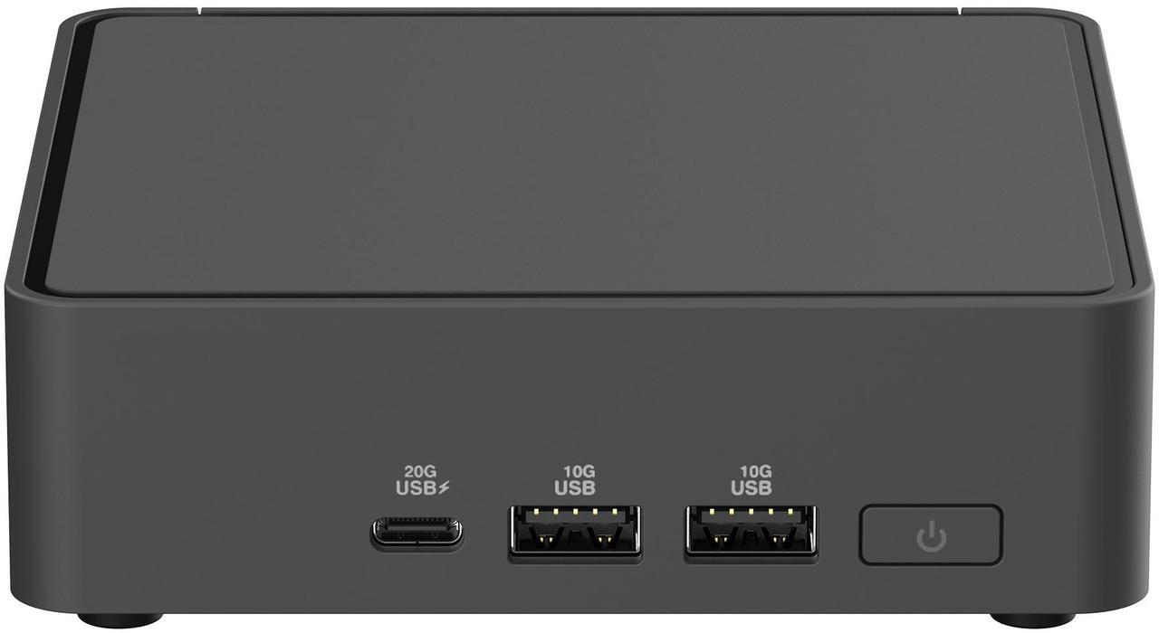 Alt view image 2 of 15 - ASUS NUC 15 Pro RNUC15CRKU70000U Black Barebone System w/ Intel Ultra 7 255H CPU, Integrated - Intel Arc 140T Graphics ,US cord, Single Unit - Memory and Storage Sold Separately