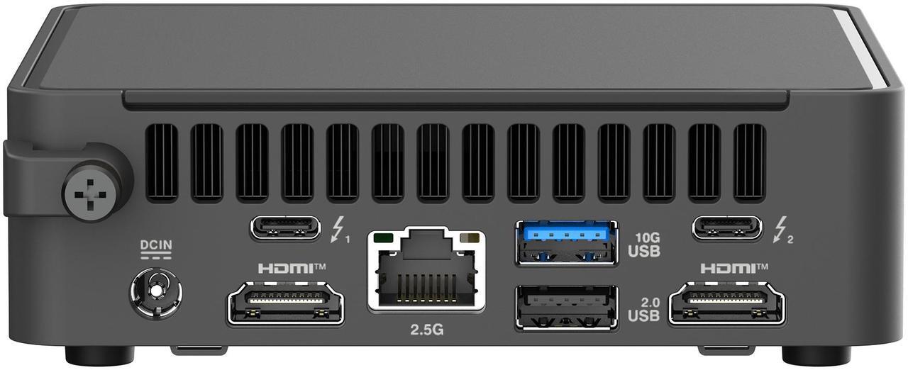 Alt view image 4 of 15 - ASUS NUC 15 Pro RNUC15CRKU70000U Black Barebone System w/ Intel Ultra 7 255H CPU, Integrated - Intel Arc 140T Graphics ,US cord, Single Unit - Memory and Storage Sold Separately