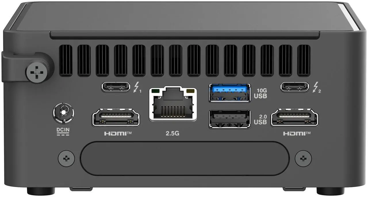 Alt view image 5 of 9 - ASUS NUC 15 Pro RNUC15CRHC50000U Black Barebone System w/ Intel Ultra 5 210H CPU, 2x DDR5 SO-Dimm Slots, WiFi 7,US cord, Single Unit - Memory and Storage Sold Separately