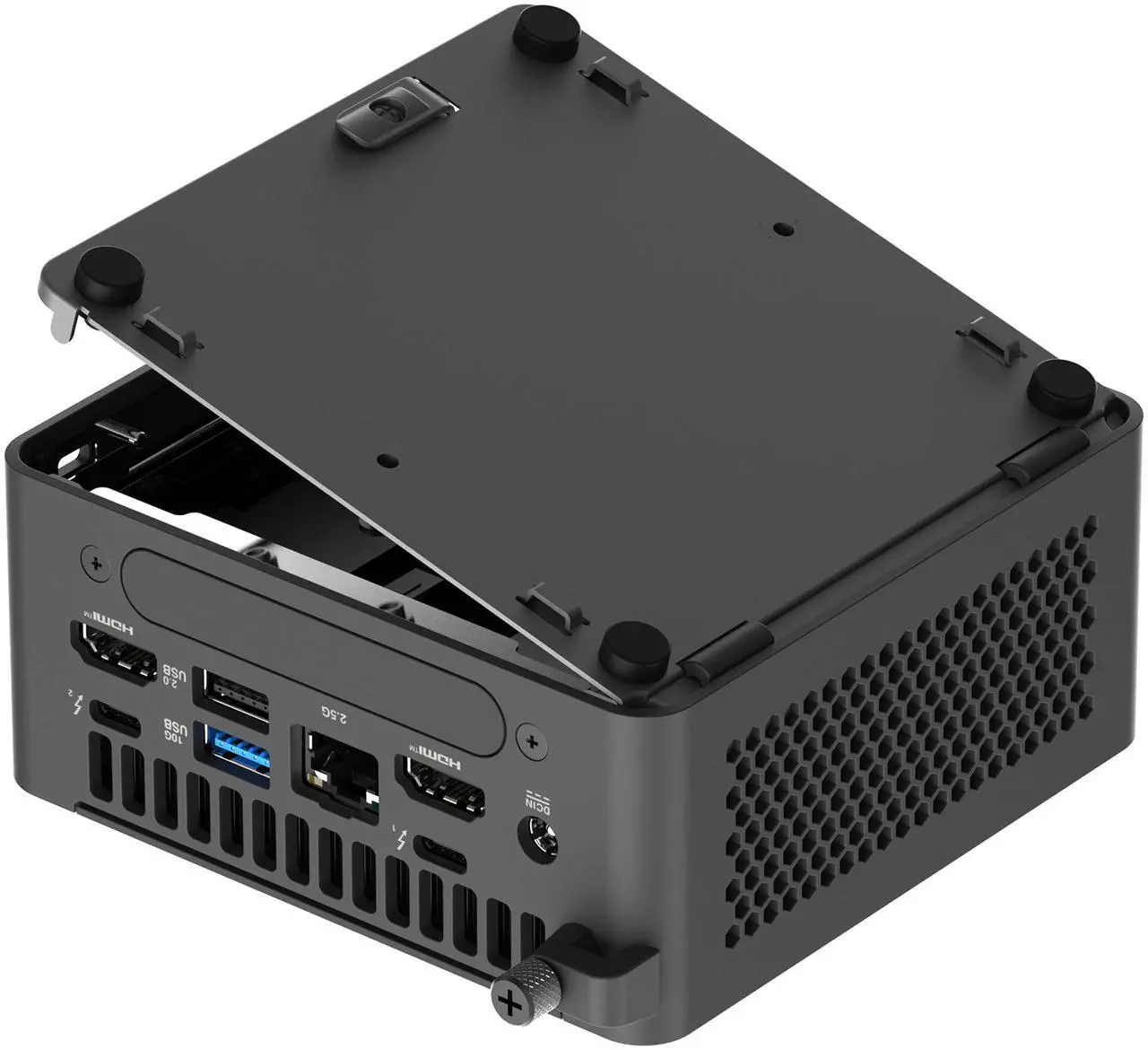 Alt view image 8 of 9 - ASUS NUC 15 Pro RNUC15CRHC50000U Black Barebone System w/ Intel Ultra 5 210H CPU, 2x DDR5 SO-Dimm Slots, WiFi 7,US cord, Single Unit - Memory and Storage Sold Separately