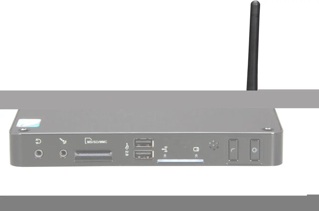 Alt view image 2 of 5 - Foxconn nT435H-0h0w-B-A-NA Intel NM10 Black Mini / Booksize Barebone System