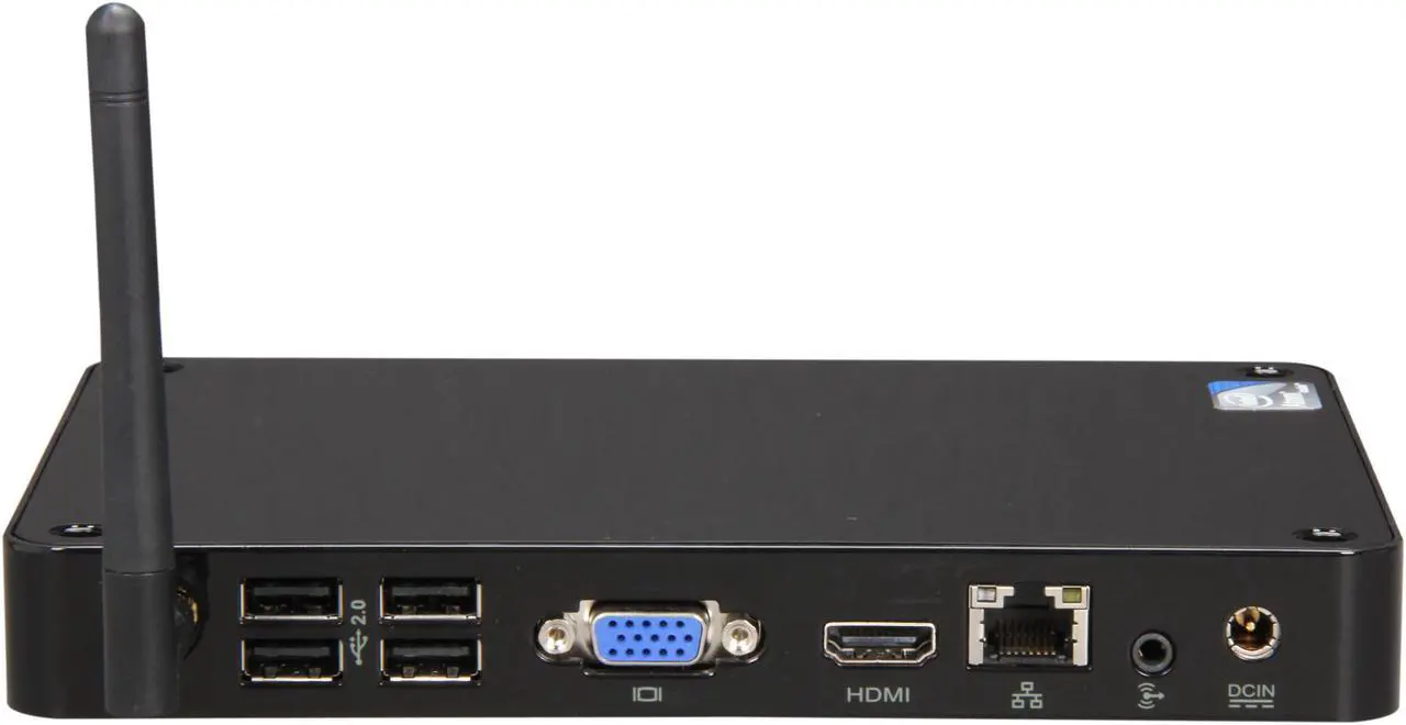 Alt view image 4 of 5 - Foxconn nT435H-0h0w-B-A-NA Intel NM10 Black Mini / Booksize Barebone System
